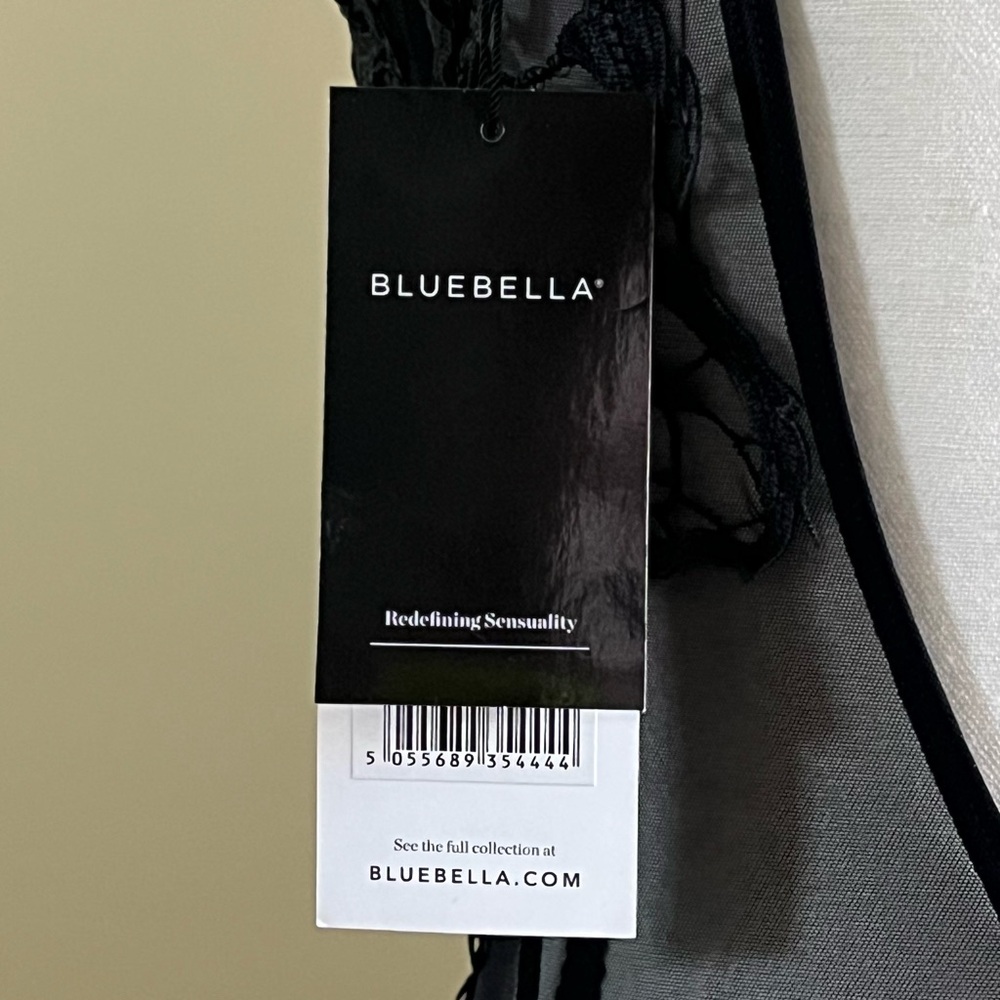NWT - Bluebella Etienne Black Embroidered Mesh Bodysuit - Small - Picture 13 of 14